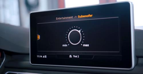 Subwoofer regeln mit B&O Soundanlage Audi A4 B9