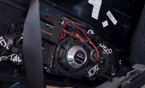 Mercedes E-Klasse Cabrio Heck-Lautsprecher einbauen Komponenten-System