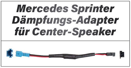 Mercedes Sprinter W907 W910 Dämpfungs-Adapter Center Speaker
