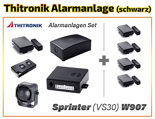 Marcedes-Sprinter-W907-Thitronik-Alarmanlage-Komplettset-schwarz