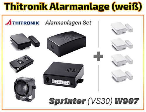 Marcedes-Sprinter-W907-Thitronik-Alarmanlage-Komplettset-weiß