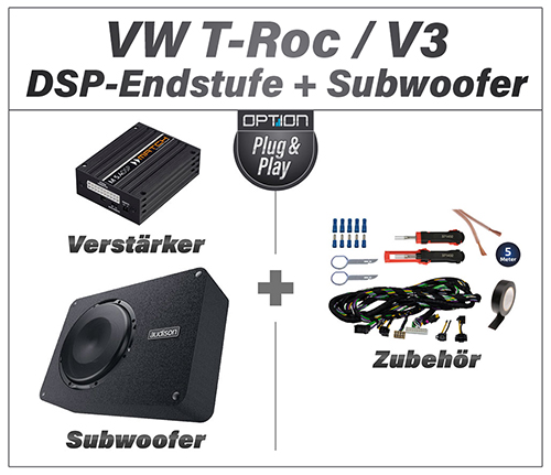 VW T-Roc DSP-Endstufe Passiv Subwoofer einbauen V3 Artikel