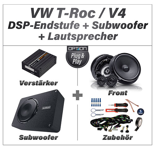 VW T-Roc DSP-Endstufe Passiv Subwoofer einbauen V4 Artikel
