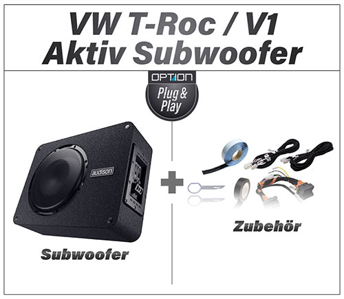VW T-Roc Aktiv Subwoofer Lautsprecher einbauen Artikel V1