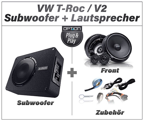 VW T-Roc Aktiv Subwoofer Lautsprecher einbauen Artikel V2
