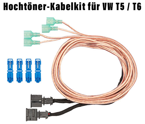VW T5 T6 Hochtöner nachrüsten Kabelkit