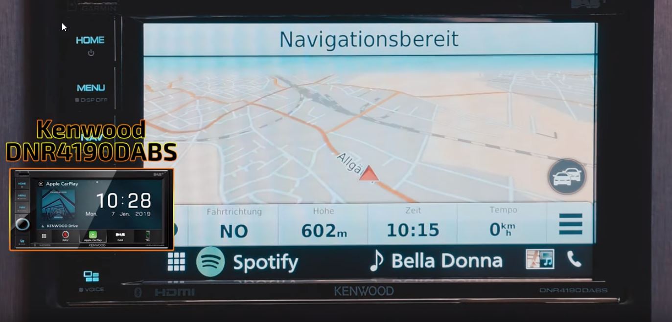 Kenwood DNR4190DABS Navigation