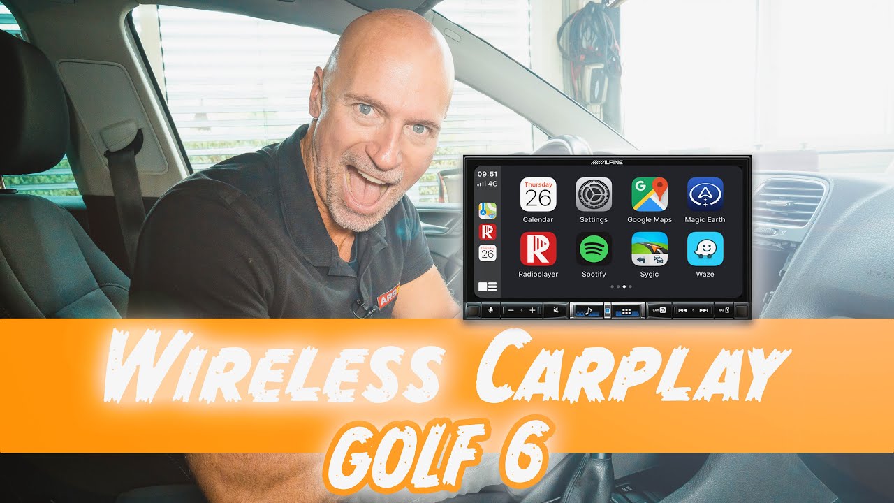 Golf 6, Autoradio einbauen, wireless Apple Carplay nachrüsten