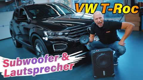 VW T-Roc | Aktiv Subwoofer und Lautsprecher einbauen