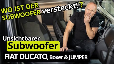 Fiat Ducato Subwoofer | neue Lösungen / Citroen Jumper / Peugeot Boxer | Plug & Play | ARS24