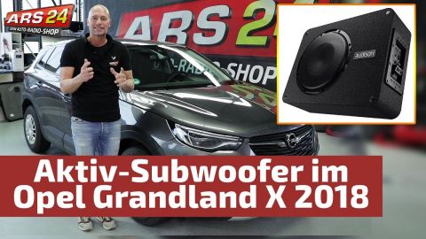 Opel Grandland X 2018 Aktiv-Subwoofer einbauen | Audison APBX10AS