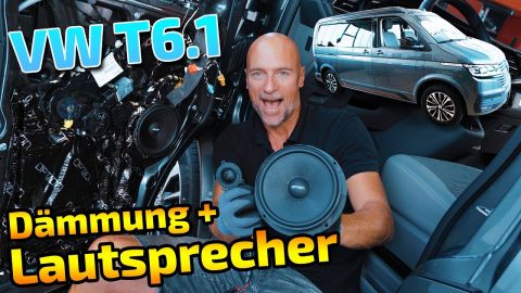 VW T6.1 | Lautsprecher einbauen und Türen dämmen