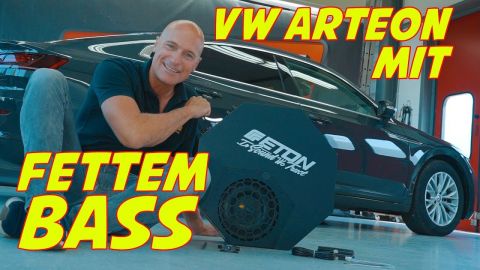 VW Arteon | Subwoofer in der Reserveradmulde nachrüsten