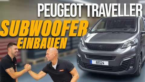 Peugeot Traveller Subwoofer unter dem Sitz einbauen
