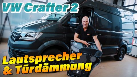 VW Crafter 2 | Lautsprecher einbauen und Türdämmung