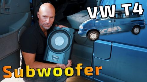 VW T4 Aktiv-Subwoofer einbauen | Option Drive10UA