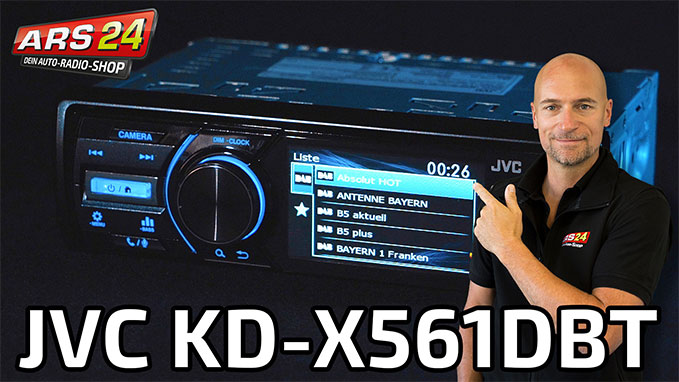 JVC KD-X561DBT | Autoradio 1-DIN mit Display für eine Rückfahrkamera